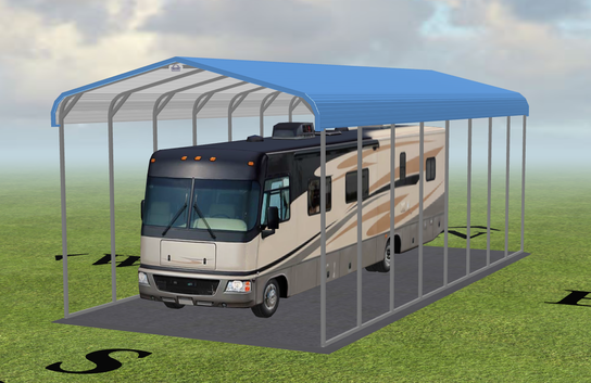 18x41x12  This 18' wide, 41'deep, 12' RV cover -  $4755.00 Plus Tax installed.  $755.00 Deposit 